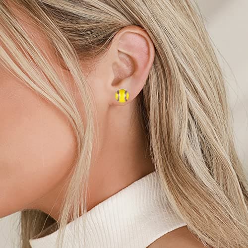 Sports Mom Jewelry: 925 Sterling Silver Earrings for Softball, Volleyball, Basketball, Baseball, Football, and Soccer – Hypoallergenic Gifts for Women and Players