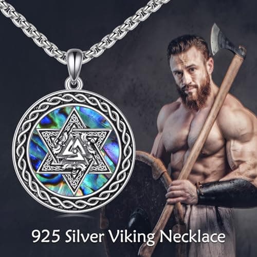 Nordic Viking Star of David Necklaces for Men and Women