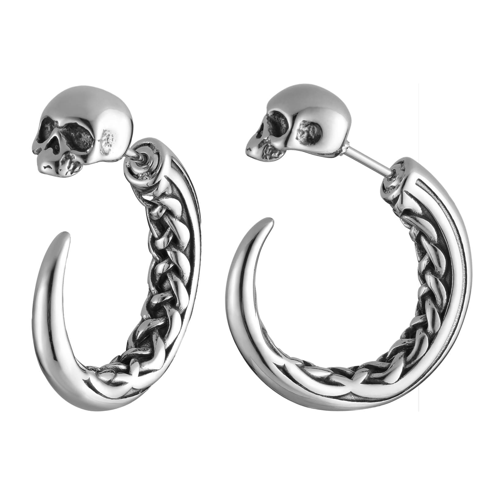Crescent Moon Earrings for Men and Women