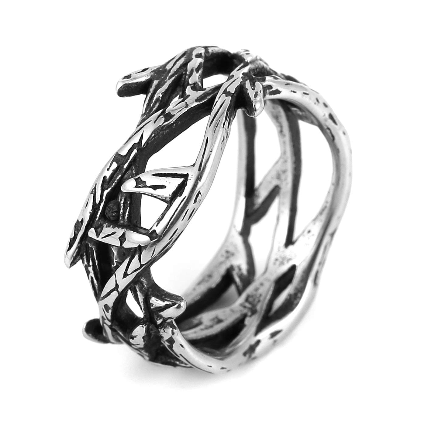 HZMAN Stainless Steel Lucky Branch Ring
