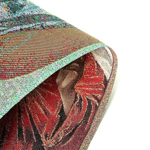 HZMAN Retro Handmade Jesus and Virgin Mary Wall Art Decor - Sacred Heart Aesthetic for Living Room or Bedroom, Framed 16x12.5 Inch