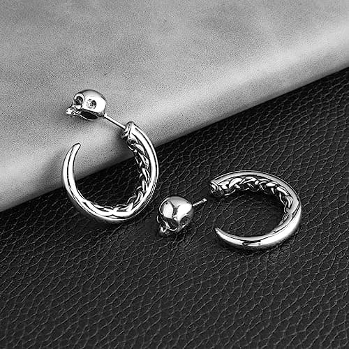 Crescent Moon Earrings for Men and Women