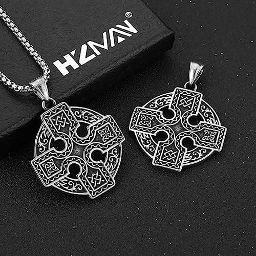Stainless Steel Celtic Knot Necklace for Women Men