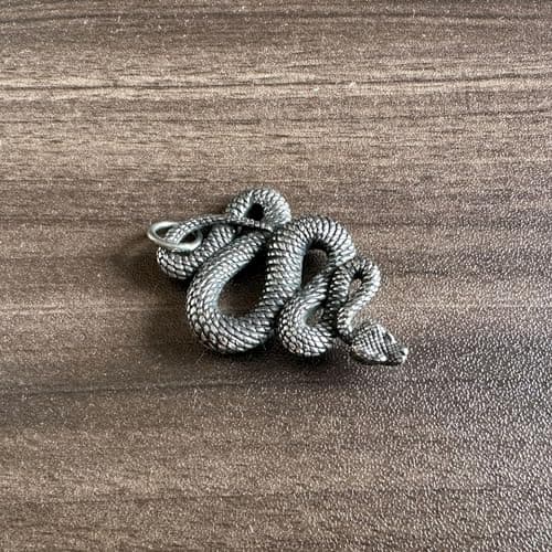 Balaijor Stainless Steel Snake Pendant Necklace