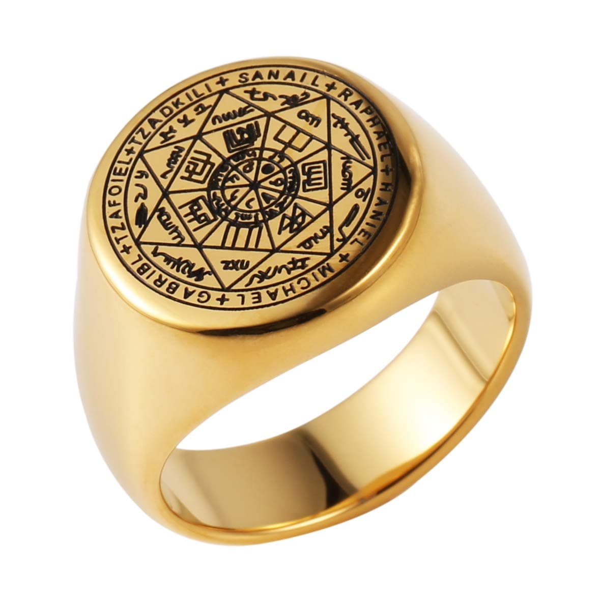 Seven Archangels Rings Stainless Steel Choker