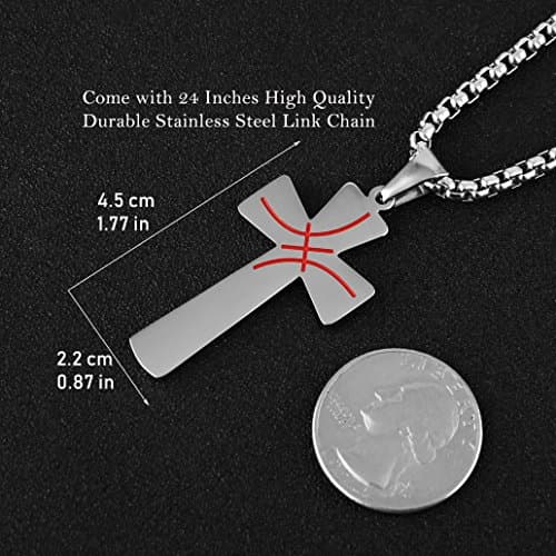 HZMAN I CAN DO ALL THINGS STRENGTH Bible Verse Basketball Pendant Necklace