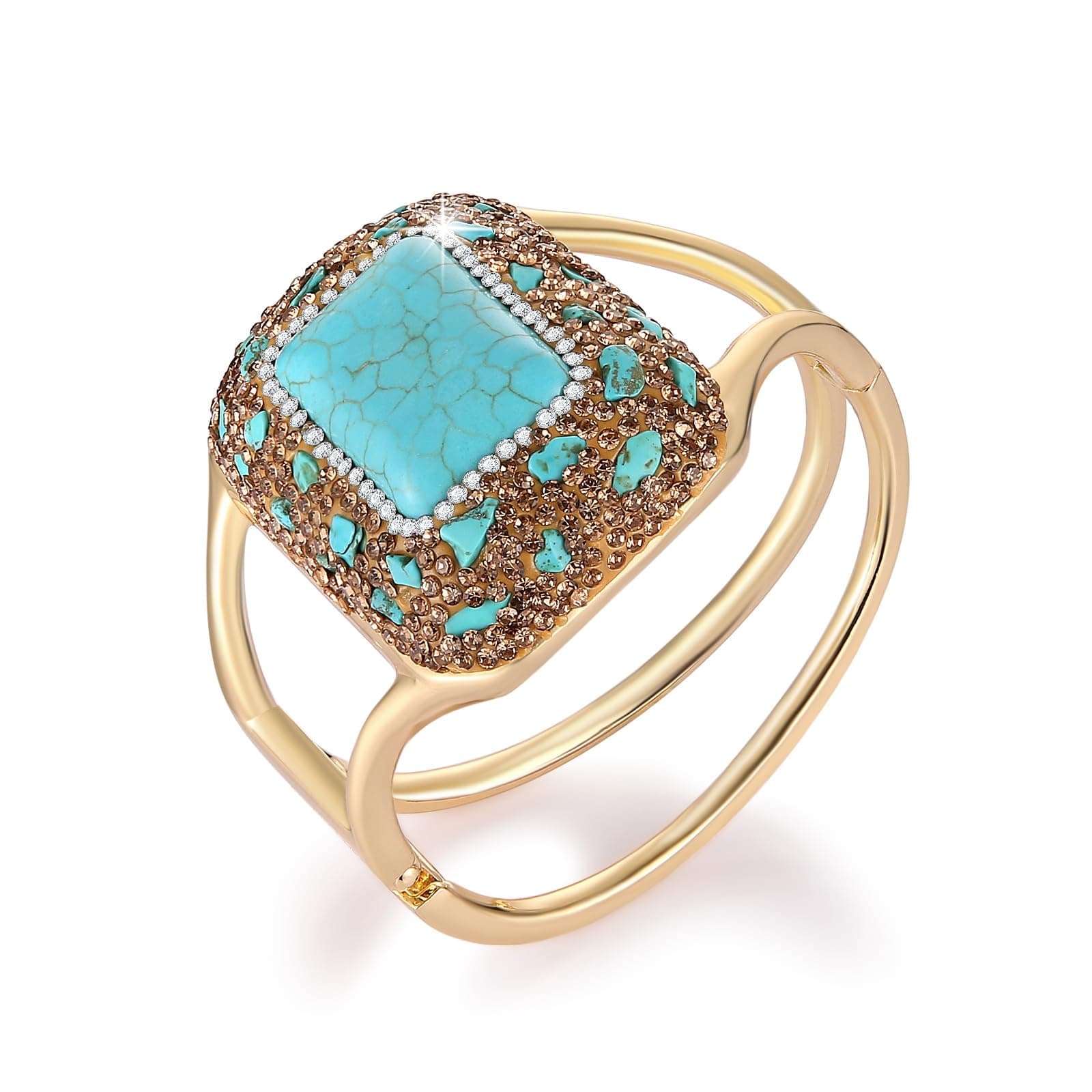 Chunky Turquoise Cuff Bracelets for Women