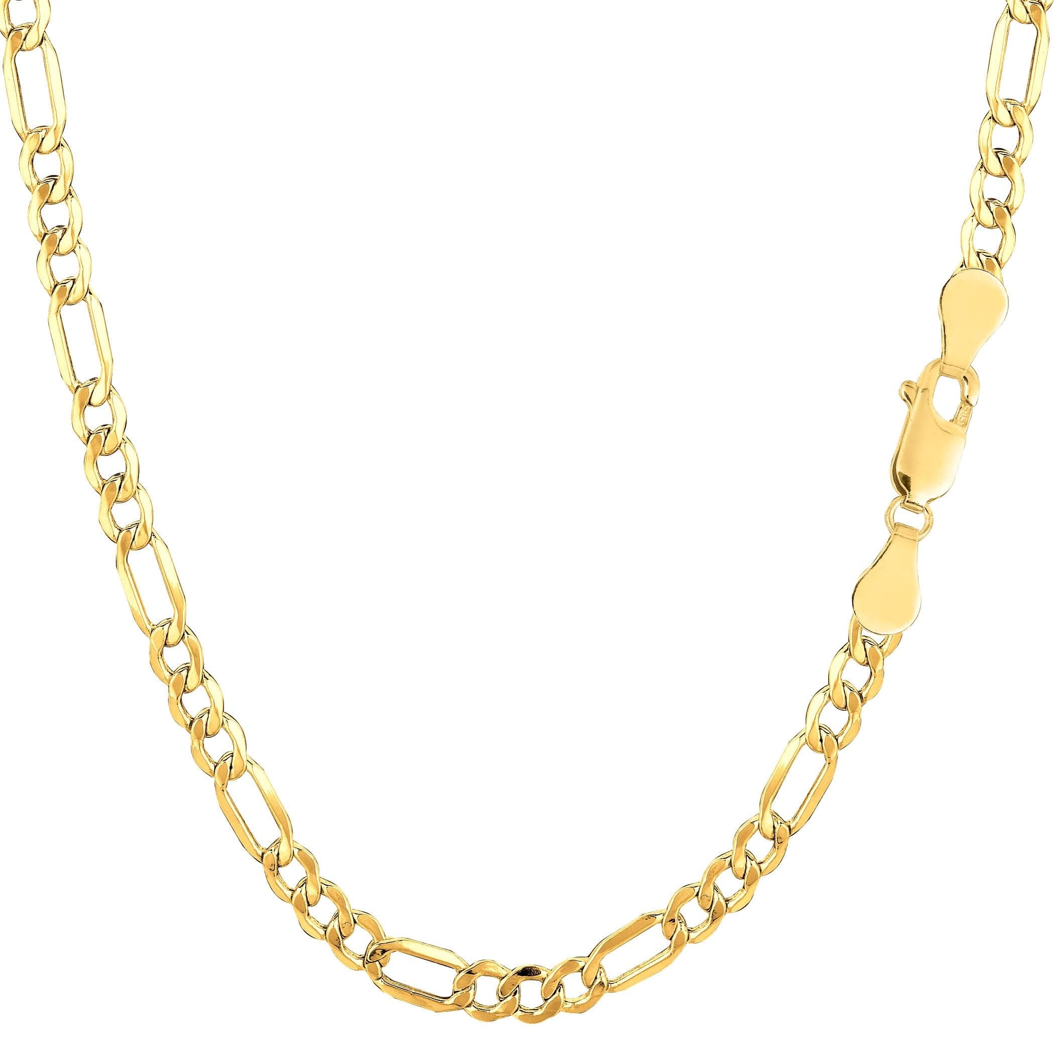Jewelry Affairs 14K Gold Filled Figaro Chain Necklace, 3.2mm