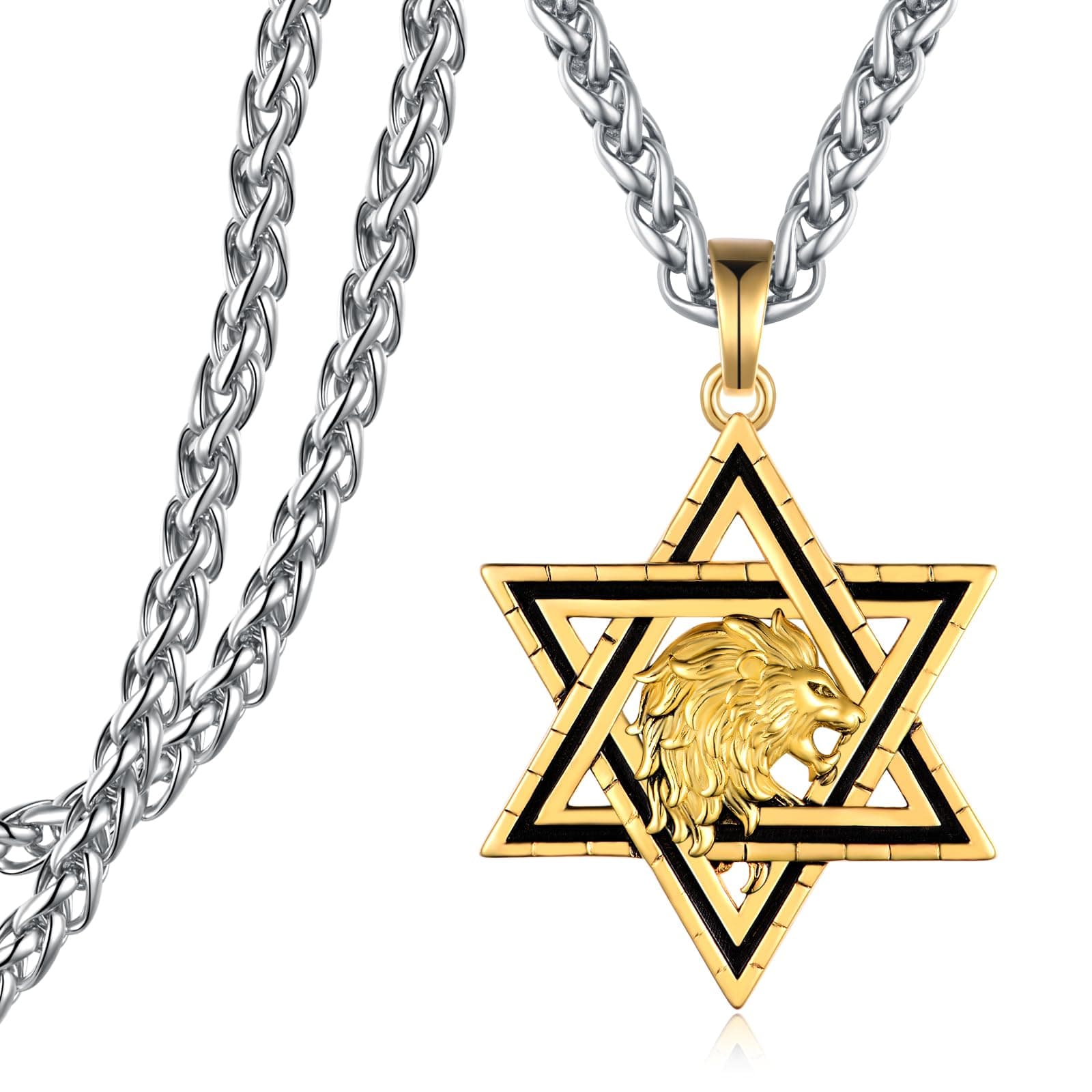 Sterling Silver Star of David Pendant Necklace for Men and Women - Jewish Jewelry Gift