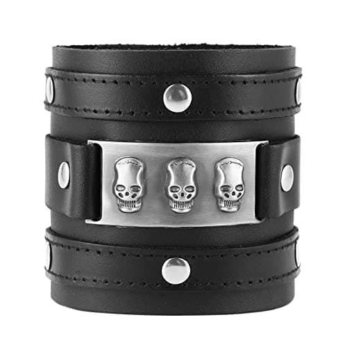 Men's Viking Style Leather Cuff Bracelet