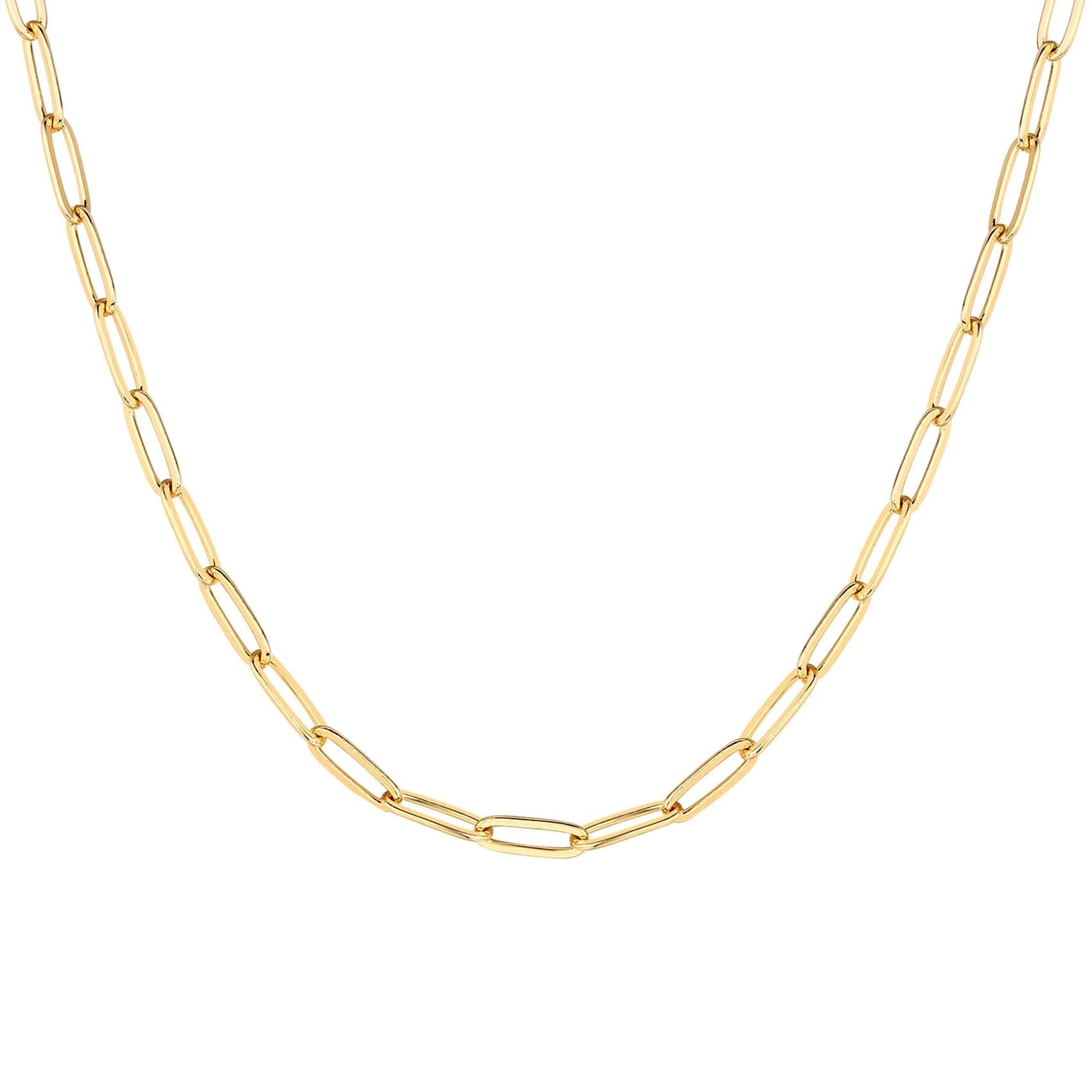 Pavoi 14K Gold Plated Curb Necklace with Beads and Chains