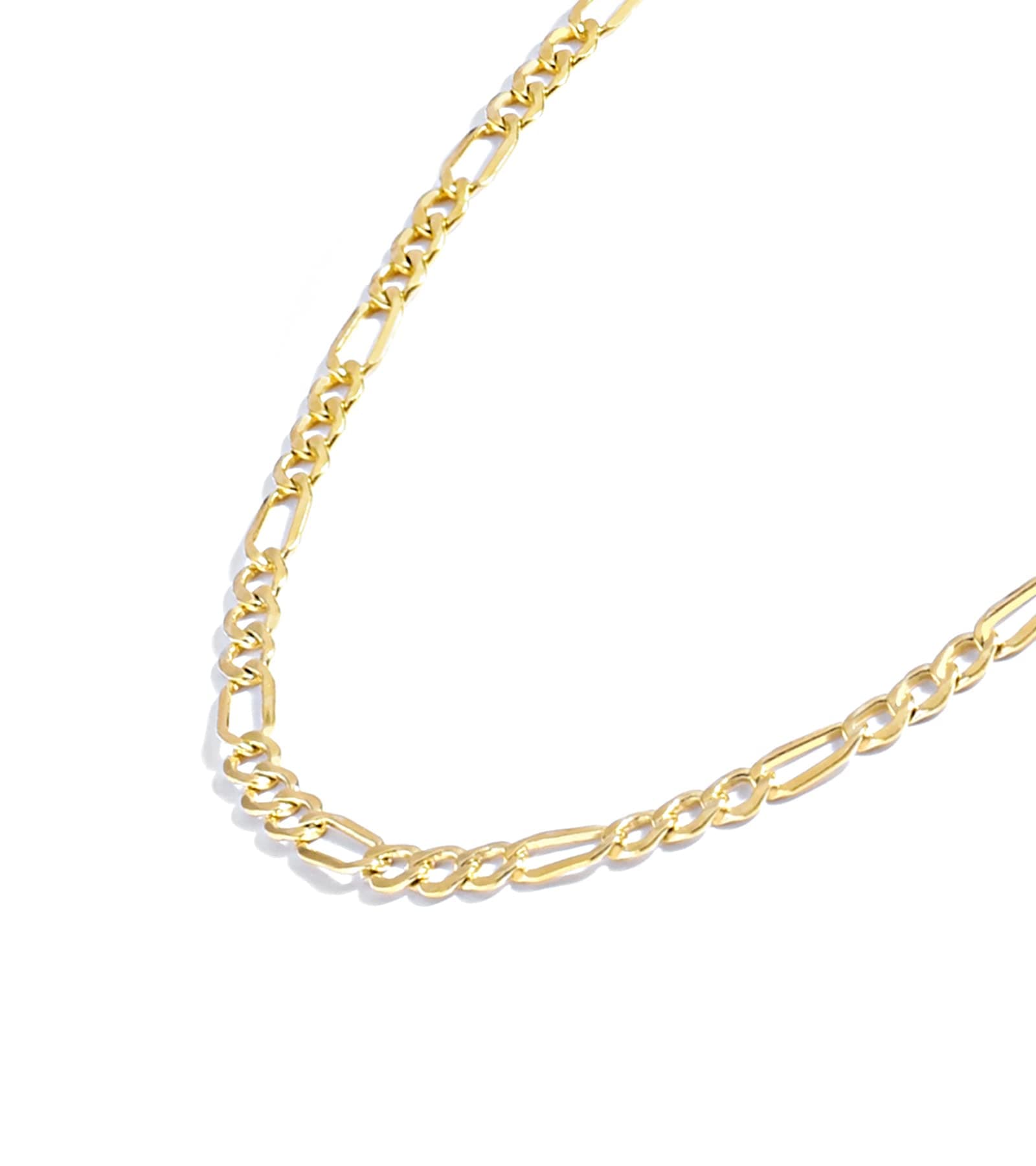 Gold Chain Necklace Collection for Women and Men - 14K Solid Yellow Gold Filled Figaro Chain Necklaces