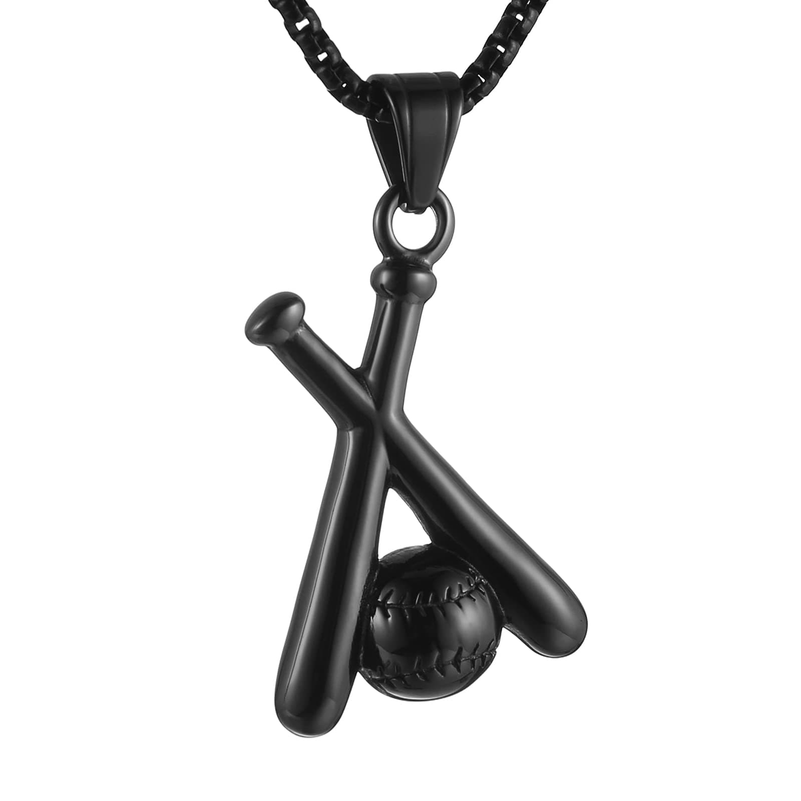 Baseball Cross Pendant Necklace for Sports Fans