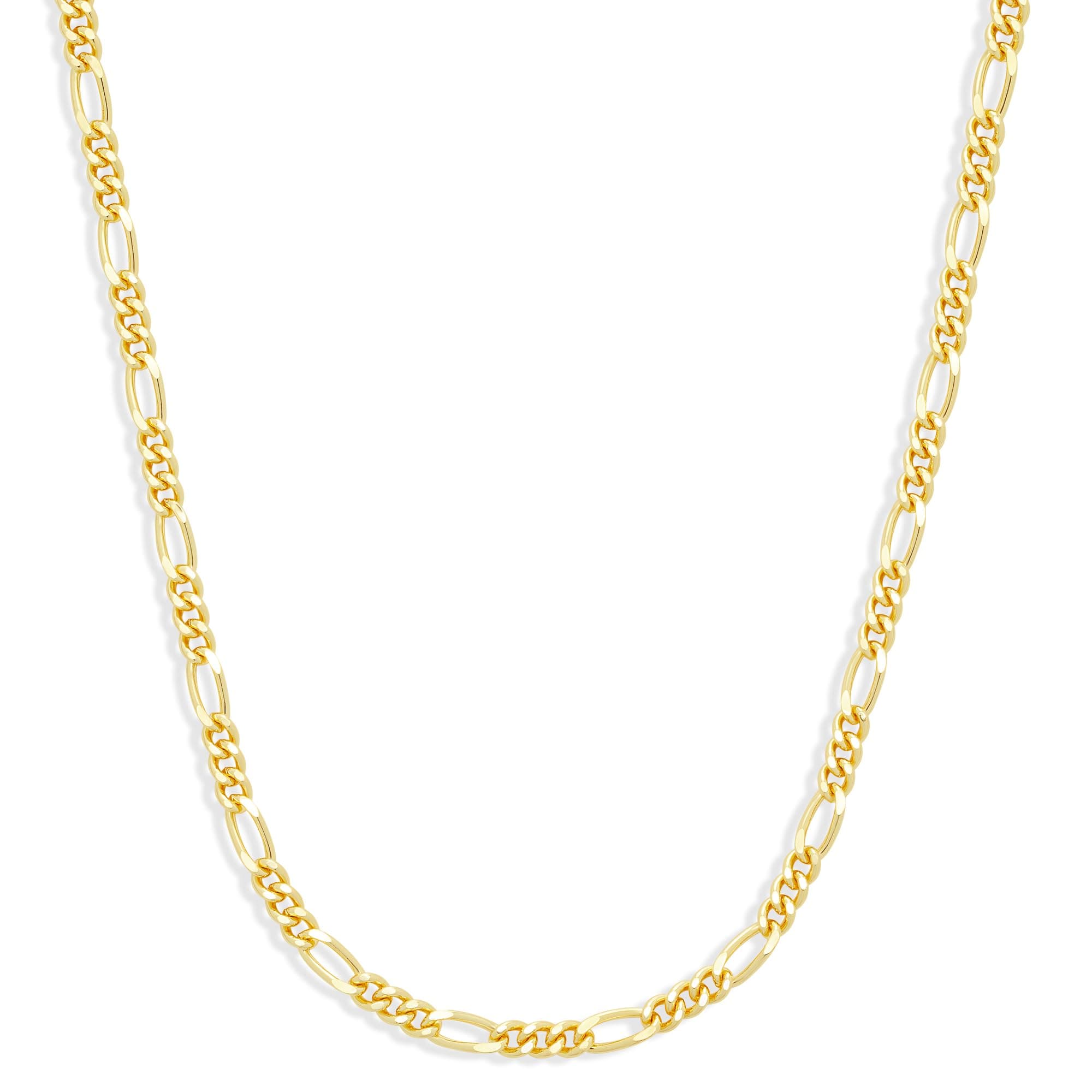 Amazon Essentials 5mm Plated Figaro Chain Necklace