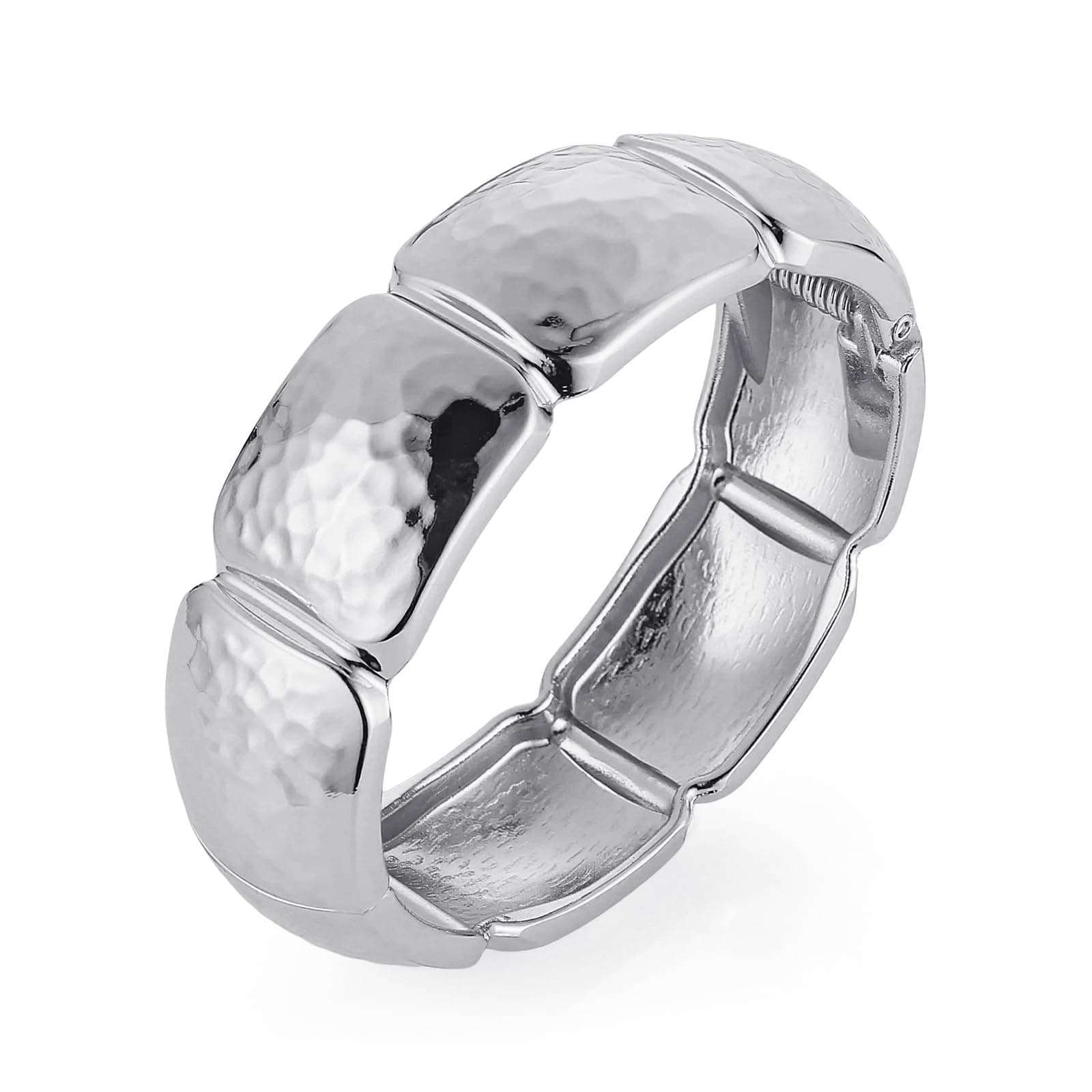 HZMAN Thick Wide High Polished Bangle Bracelet for Women Jewelry Gift