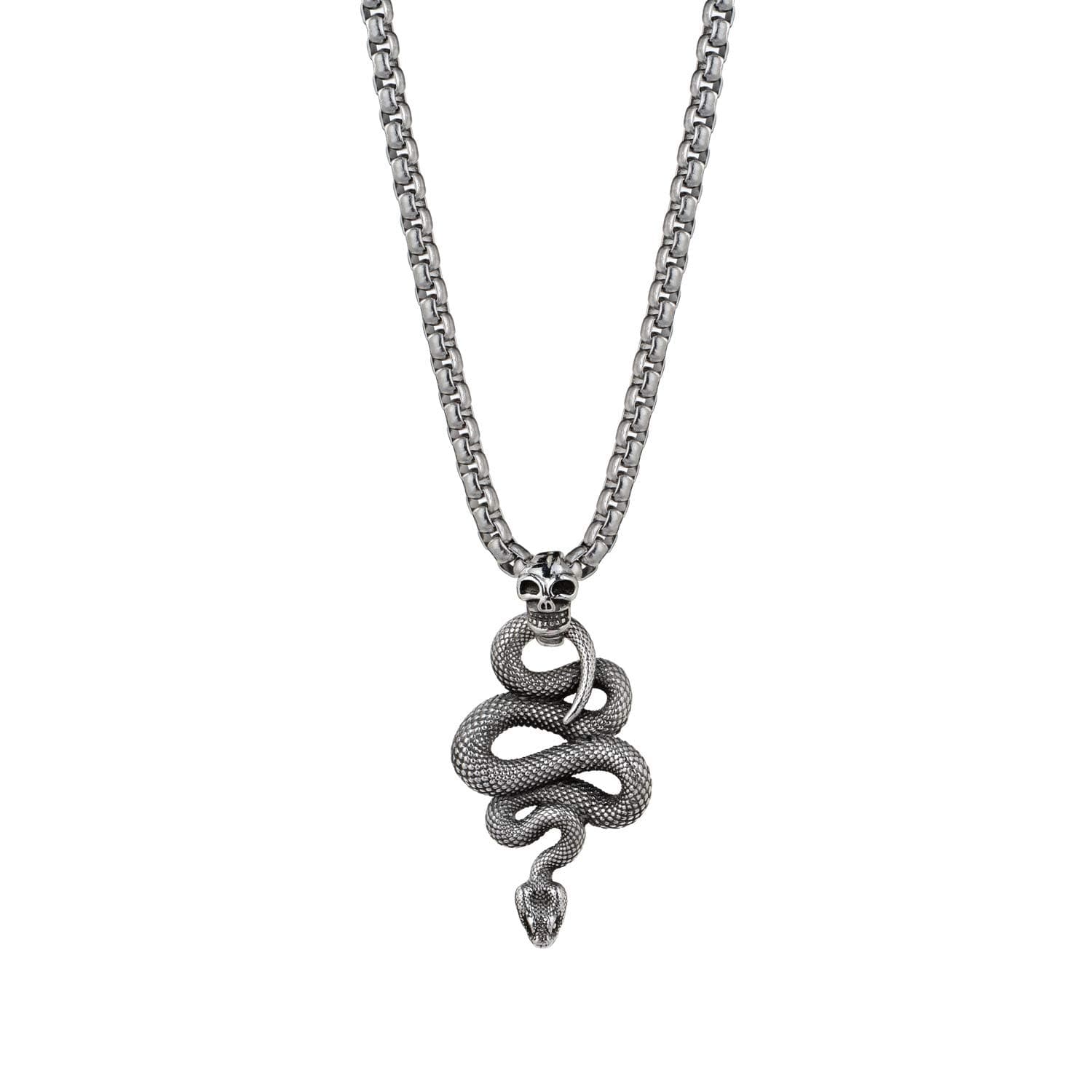 Retro Nainsect Zodiac Snake Pendant Necklace