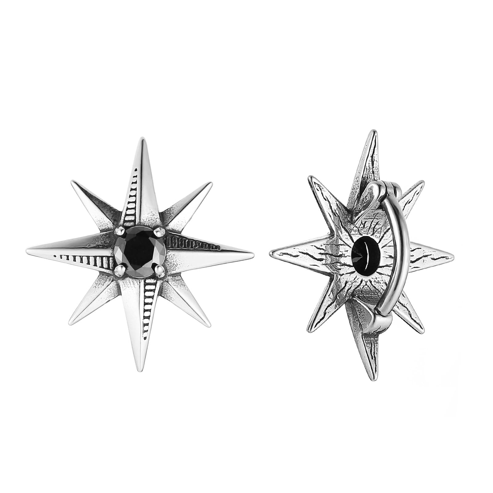 HZMAN Gothic Reverse Belly Button Ring for Women 316L Surgical Steel Jewelry