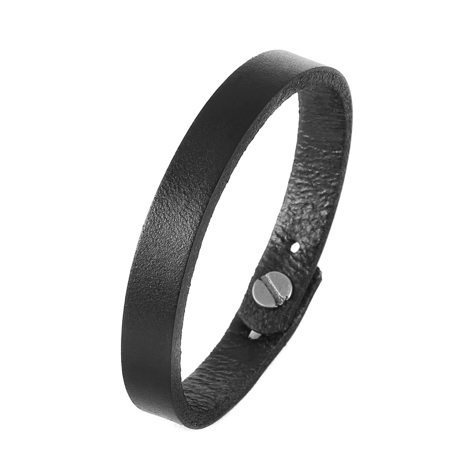 HZMAN Steampunk Adjustable Leather Cuff Bracelet