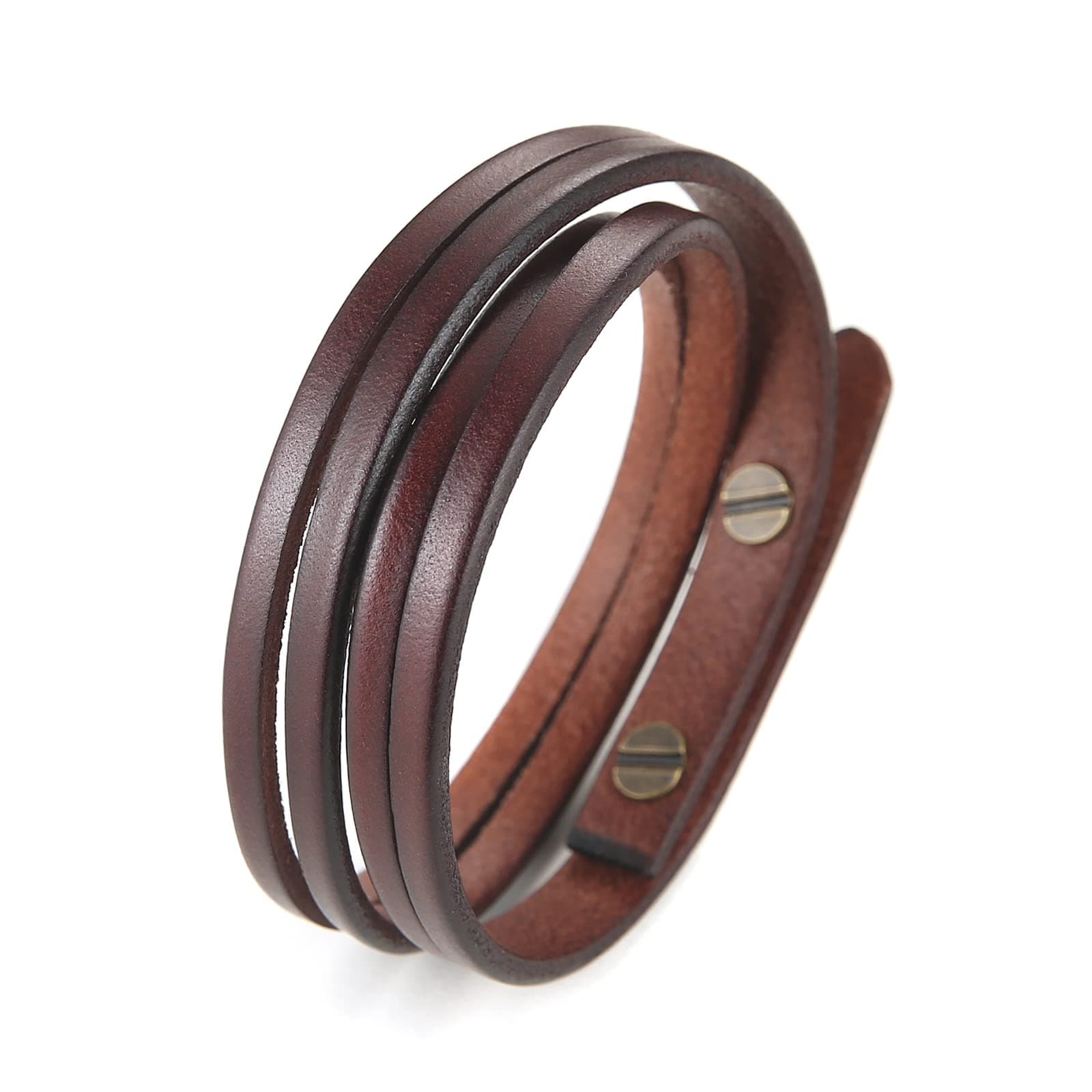 Men's Handmade Leather Cuff Bracelet