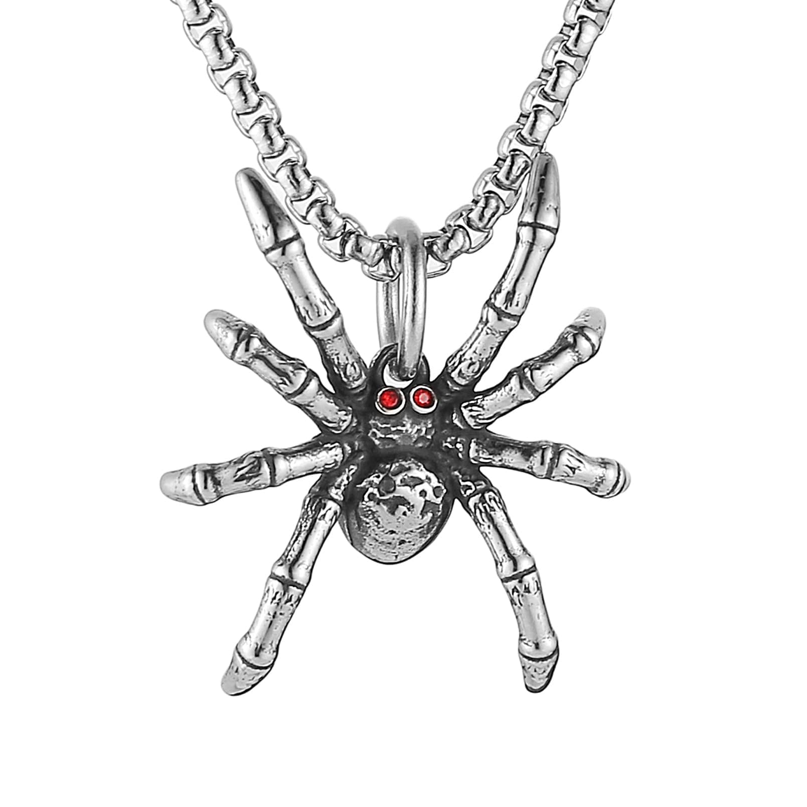 HZMAN Men's Gothic Stainless Steel Halloween Pendant Necklace Jewelry Gift