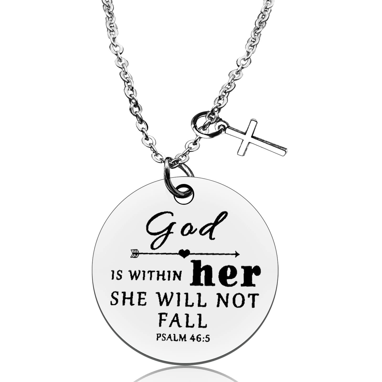Vadaka Christian Necklace - Religious Jewelry with Bible Verse for Daughter