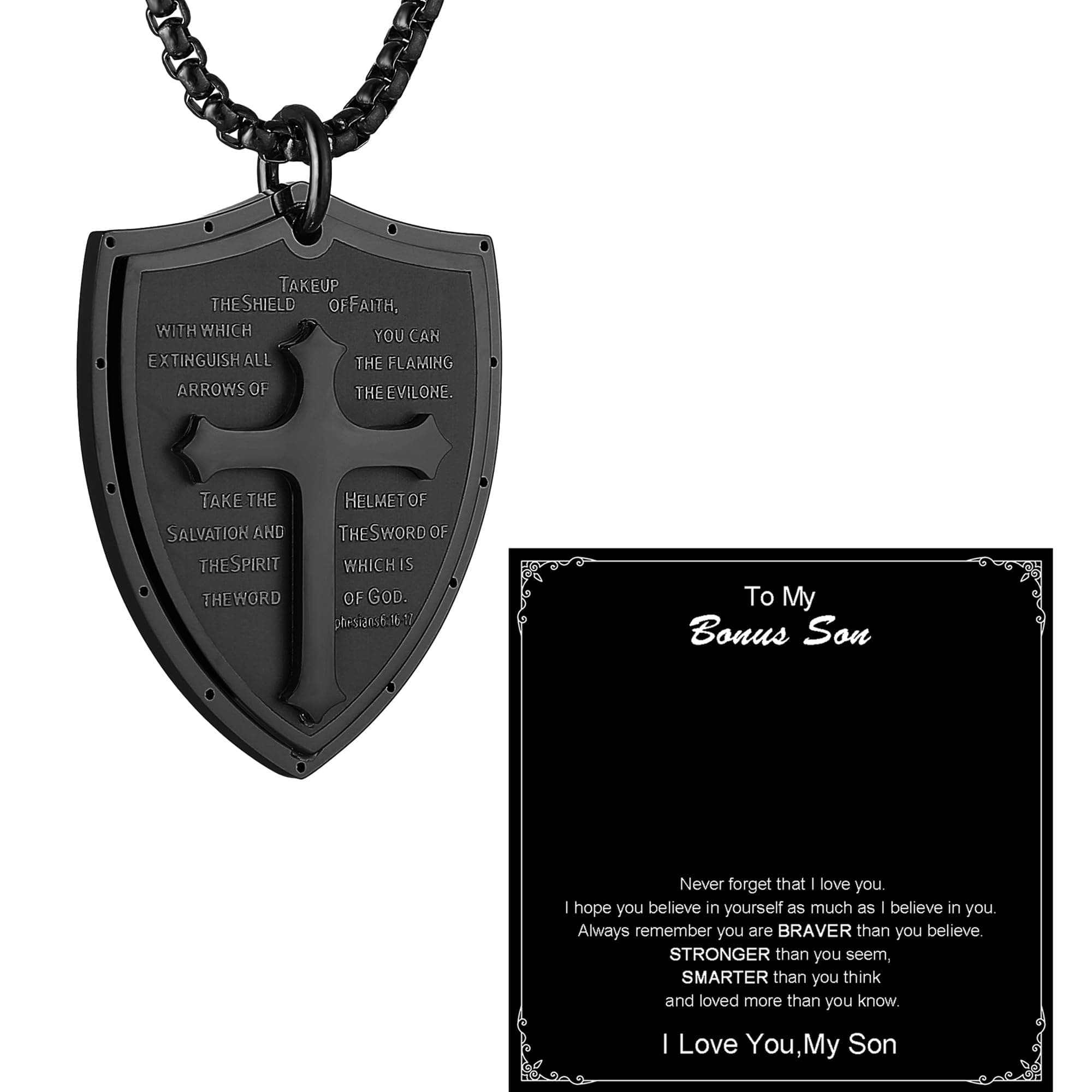 HZMAN Armor of God Pendant Necklace