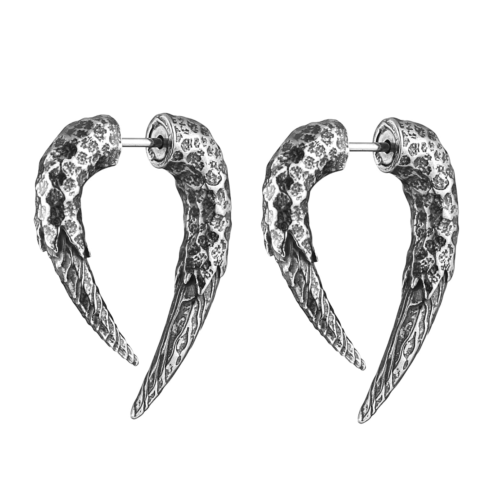 HZMAN Antelope Horn Earrings for Men and Women